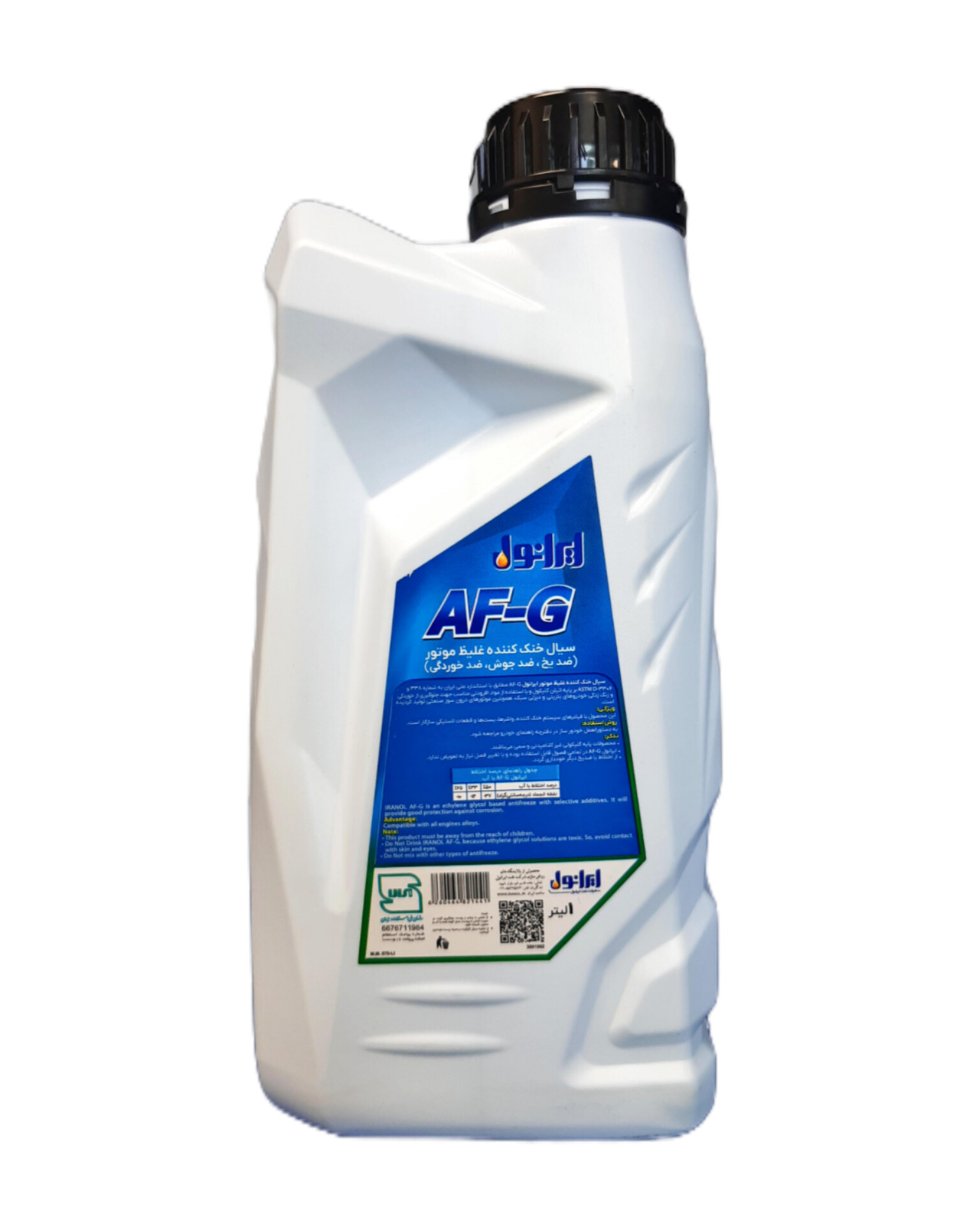 ضدیخ و ضدجوش نفت ایرانول مدل AF-G حجم 1 لیتر