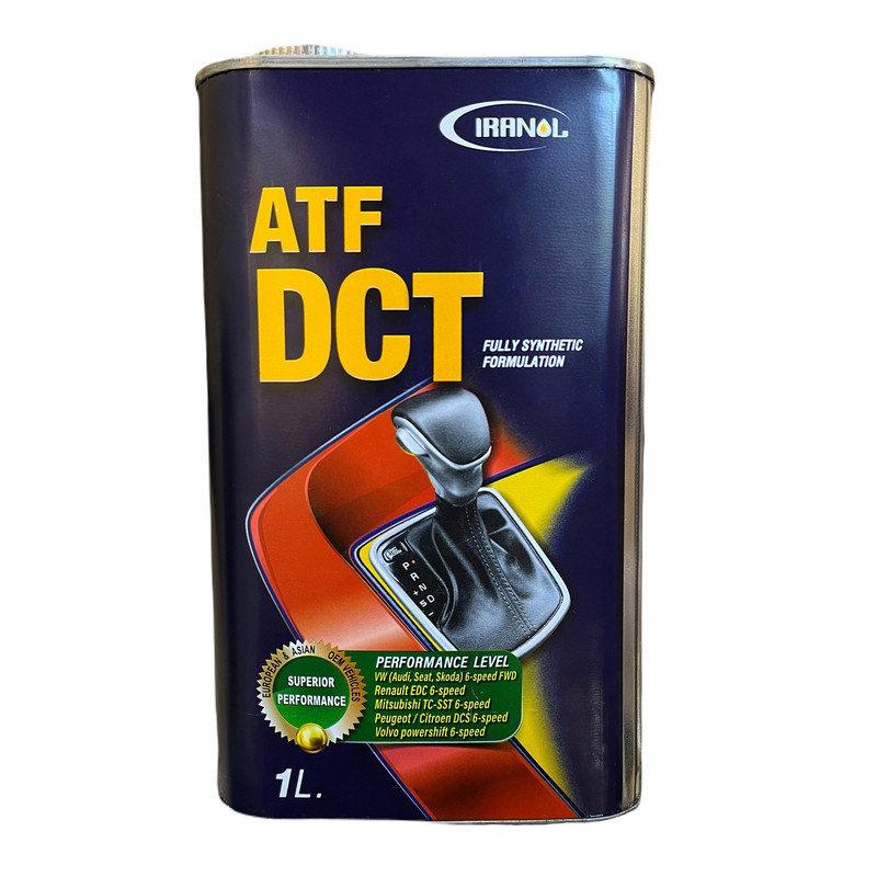 روغن گیربکس اتوماتیک نفت ایرانول مخصوص گیربکس های DCT حجم 1 لیتر بسته بندی فلزی