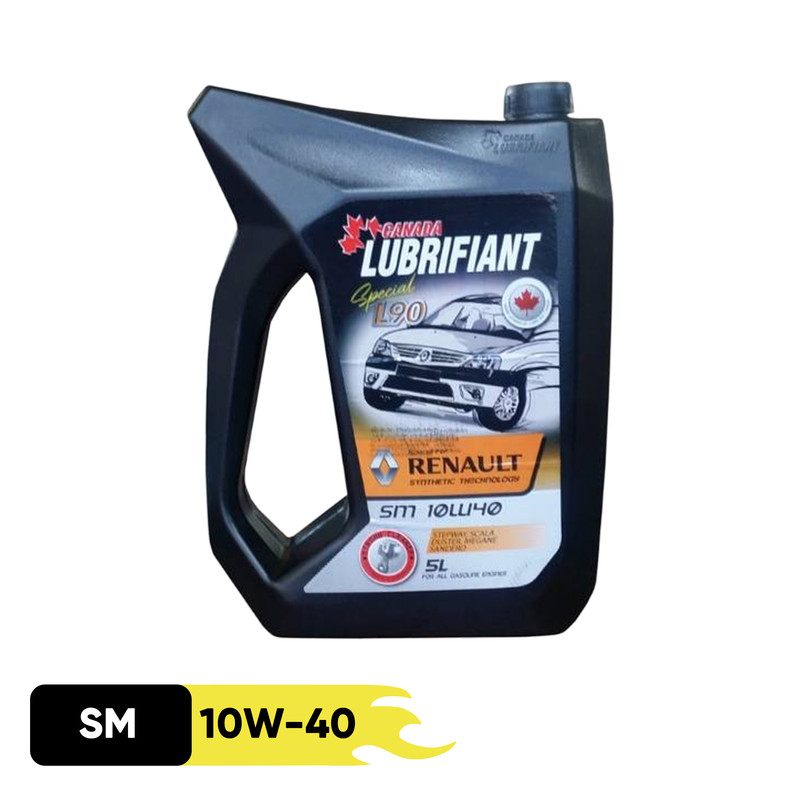 روغن موتور کانادا لوبریفنت  مدل ال90 L90 10W40 SM  تمام سنتتیک حجم 5 لیتر