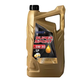 روغن موتور ایرانول مدل سوپر اسپرت SP 5W-30 تمام سنتتیک حجم 5 لیتر