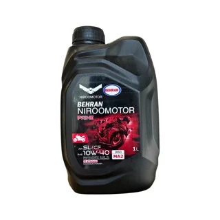 روغن موتور سیکلت تمام سنتتیک بهران مدل SL 10W-40 حجم 1 لیتر